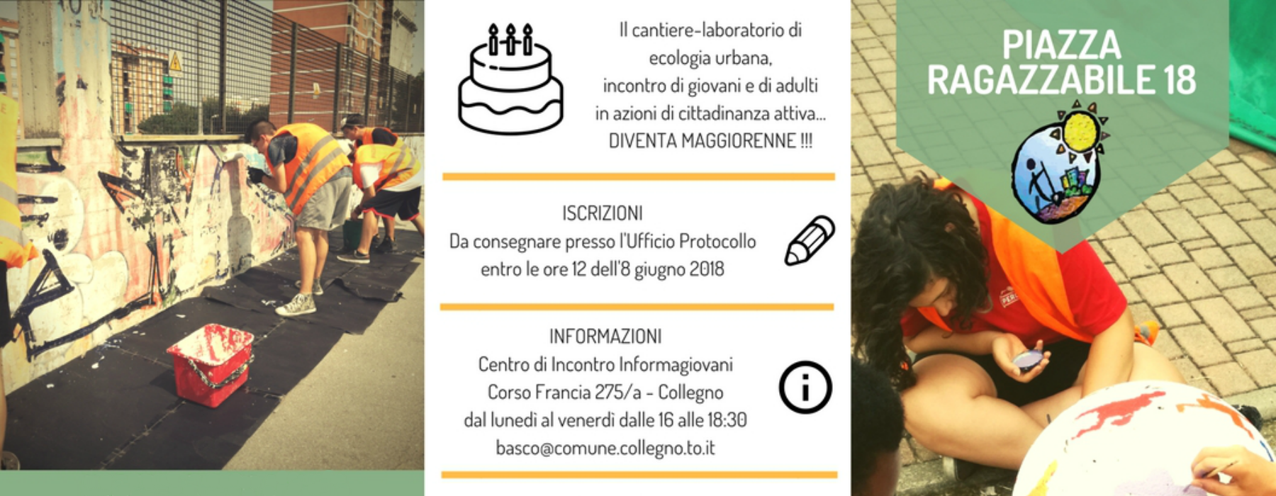 Locandina Iscrizioni - Piazza Ragazzabile 2018