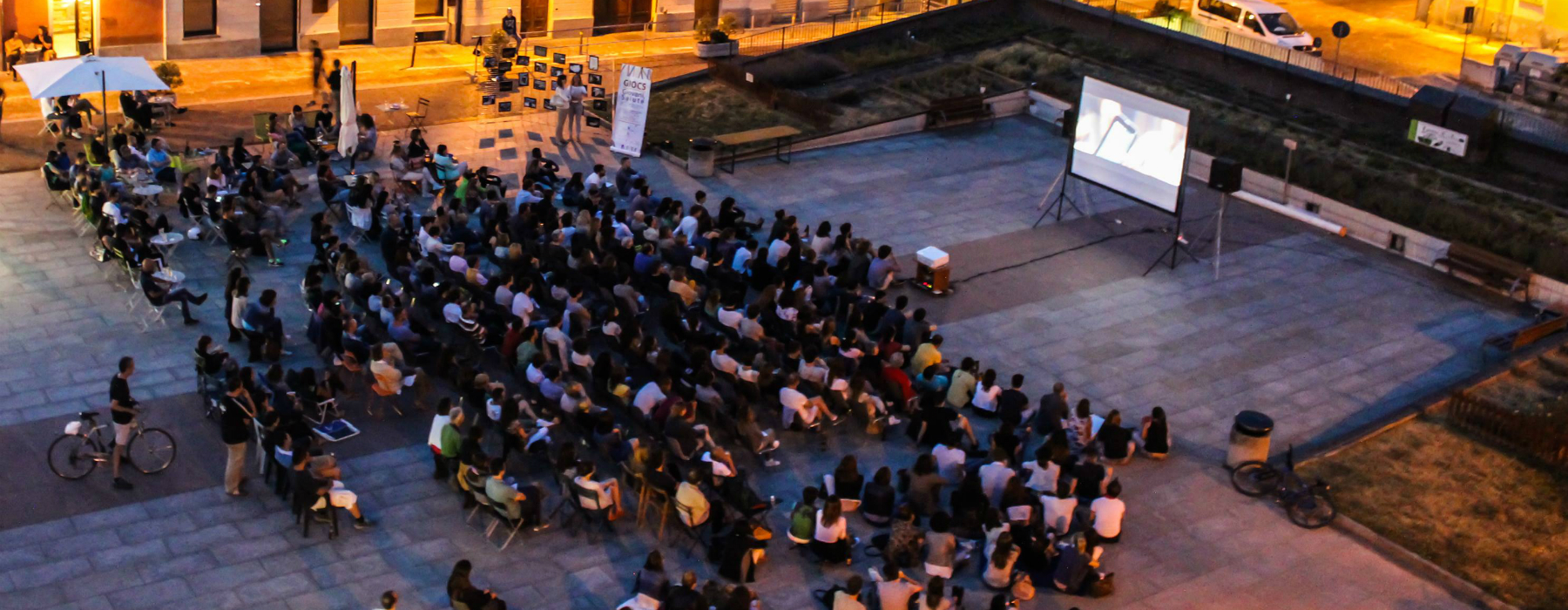 Piazza Boves con cinema all'aperto