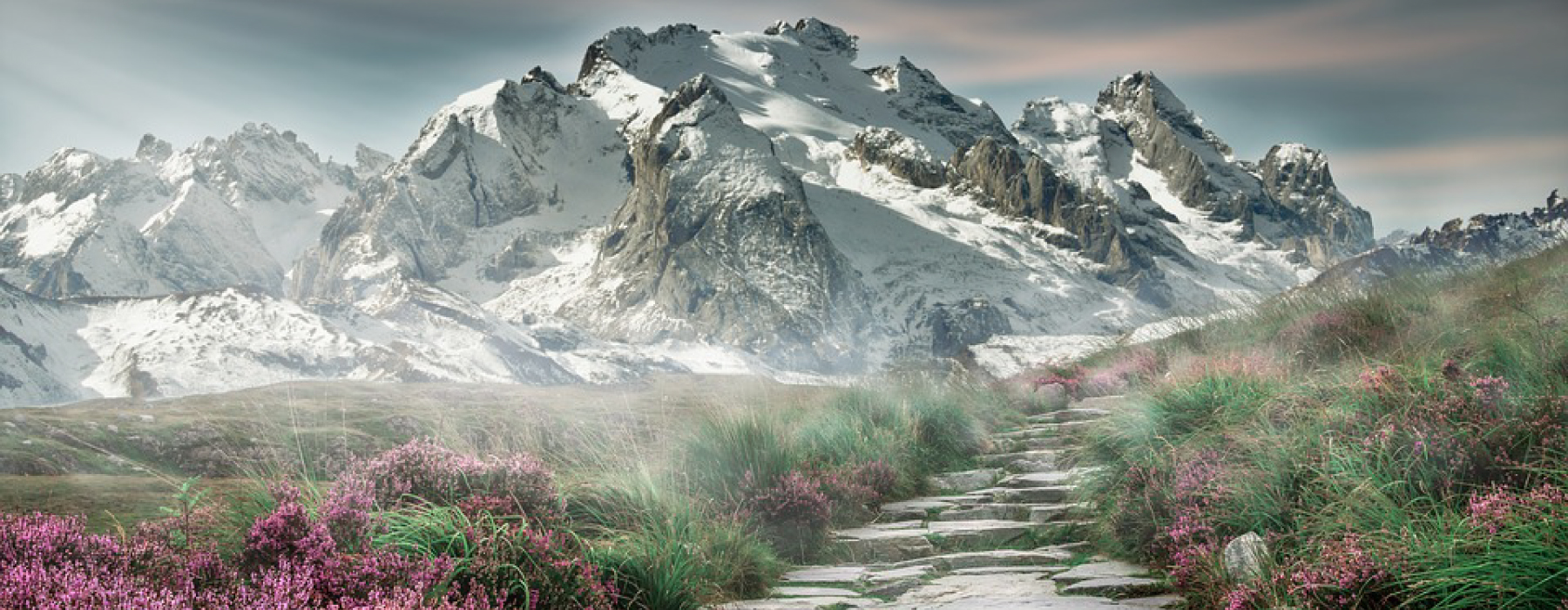 Immagine di un paesaggio innevato