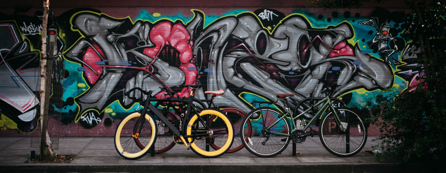 Street art e biciclette