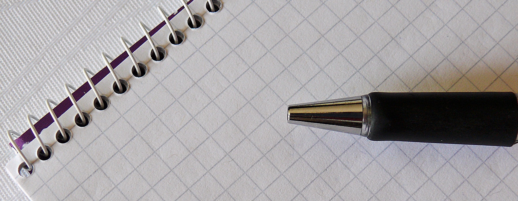 penna su un quaderno