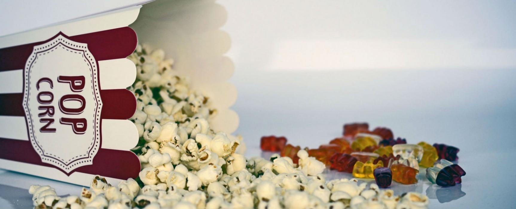 pop corn e caramelle