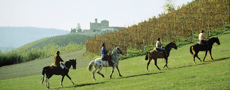 Passeggiata a cavallo nelle Langhe